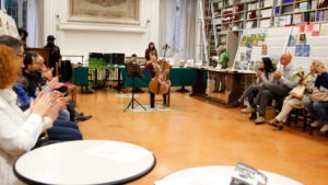 Mathilde suona all'Open Days di agraria a Perugia